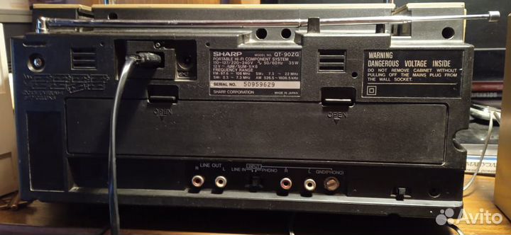 Кассетный магнитофон sharp QT-90ZG