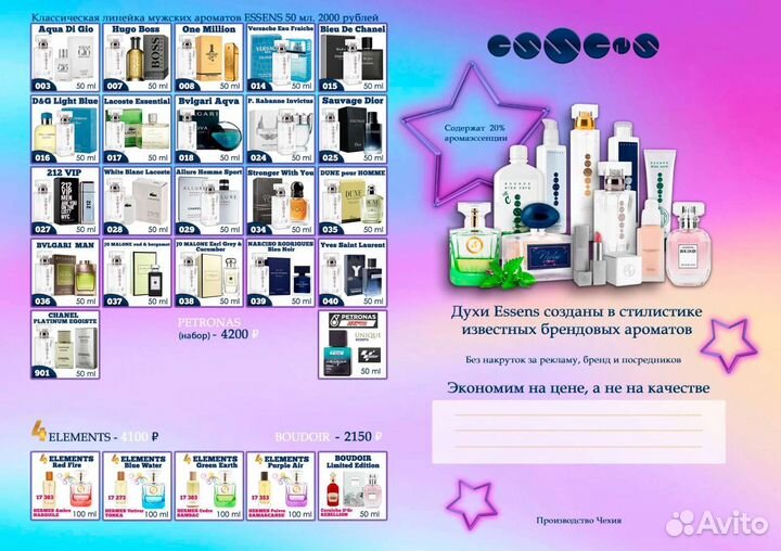 Духи Essens