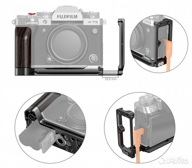 Угловая площадка SmallRig 4137 с хватом для Fujifilm X-T5