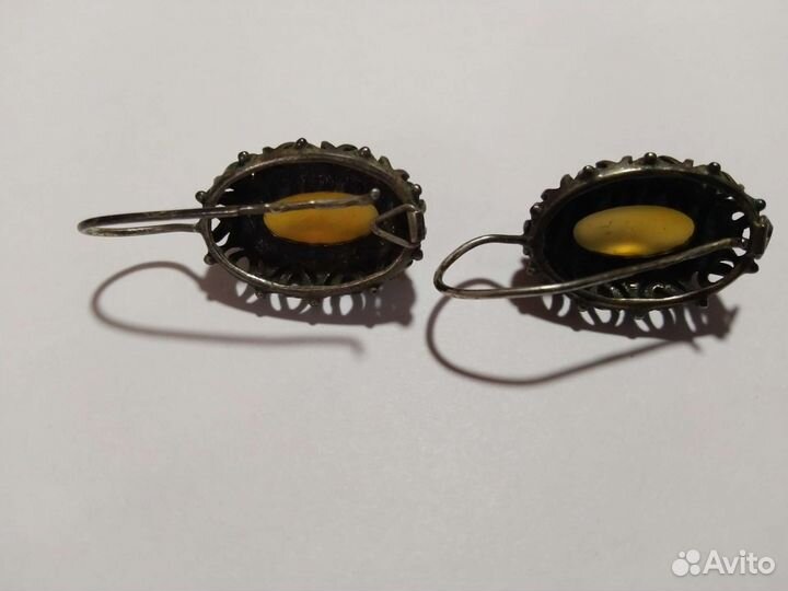 Серьги с сердоликом