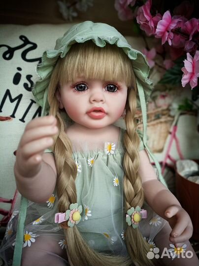 Кукла реборн силиконовая 55 см можно купать