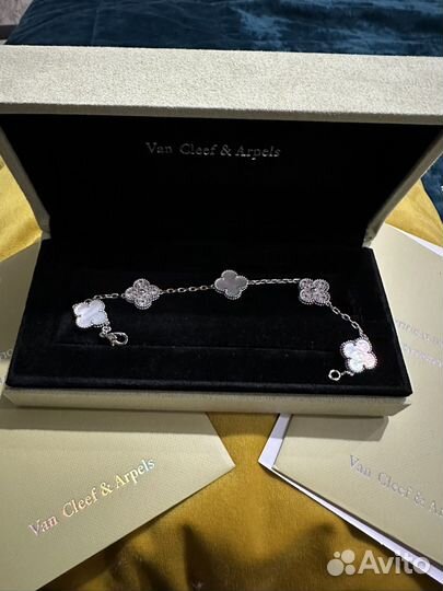 Браслет van cleef перламутр