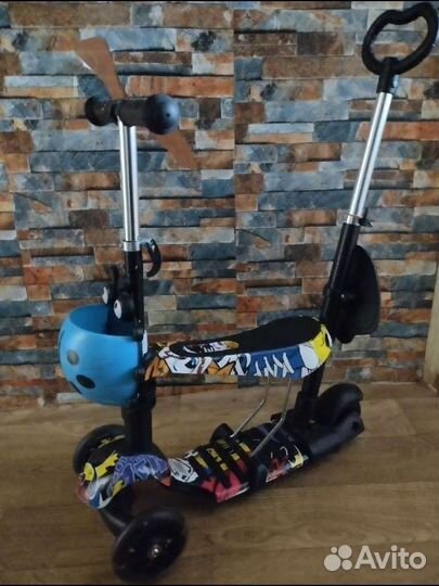 Самокат беговел 3 в 1