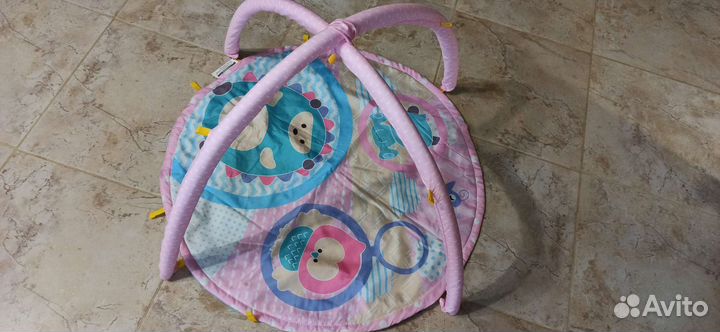 Развивающий коврик с дугами для новорожденных