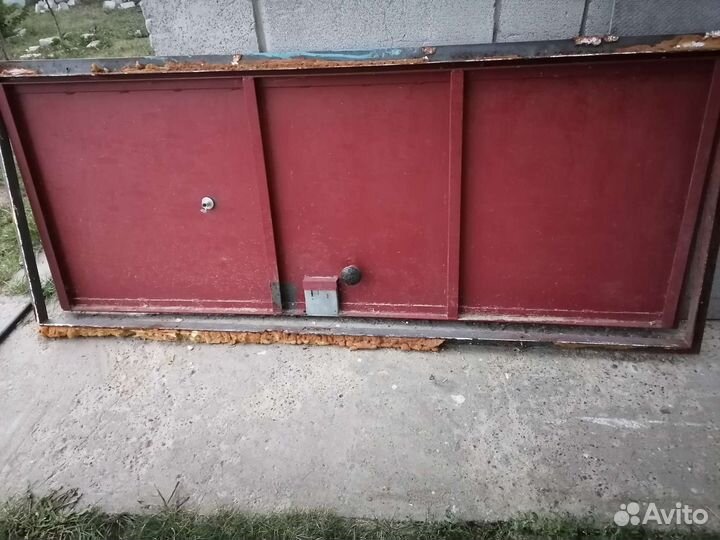 Металлические ворота бу