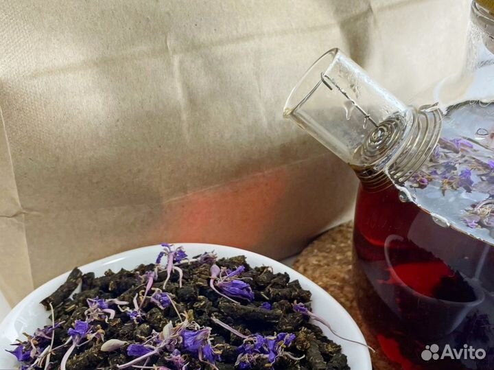 Иван-чай 1 кг с цветками урожай 2023, по правилам