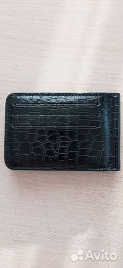 Зажим для денег кожа