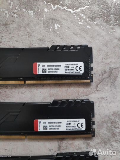 Оперативная память ddr4 4x8gb