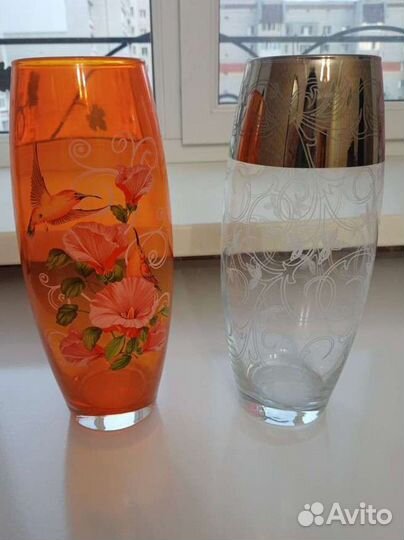 Вазы стеклянные