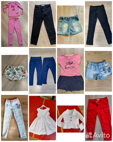 Вещи пакетом на девочку 116 122 размер