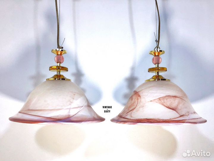 Светильник подвесной винтажный Италия 80-90-е гг