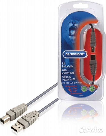 USB AM/BM кабель 4.5 метра BCL4105