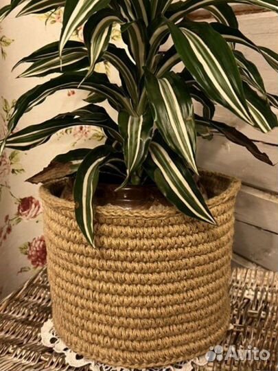 Корзина из джута