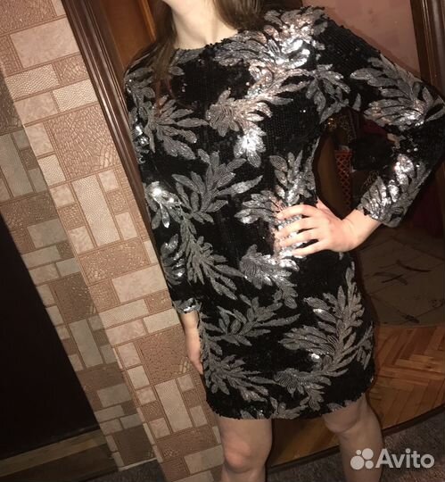 Платье блестящее
