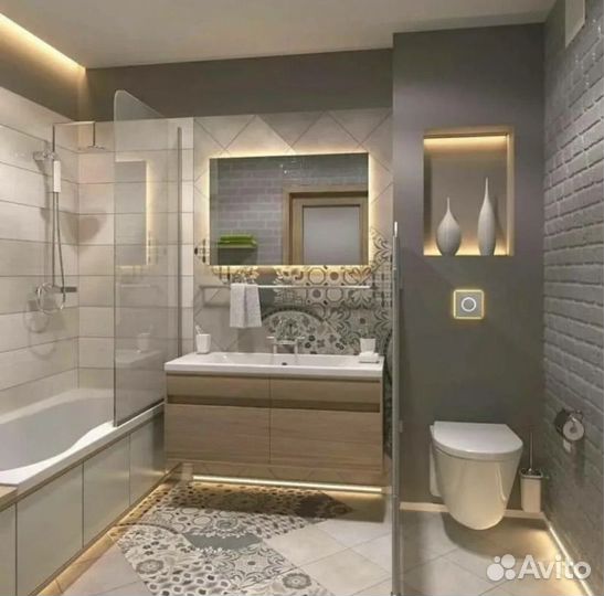 Ремонт ванной комнаты под ключ с гарантией