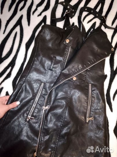 Кожаный сарафан44-46