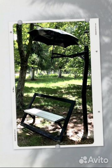 Скамейка кованая