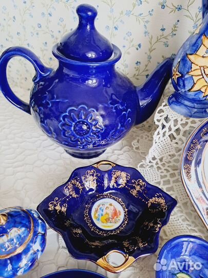 Фарфор Кобальт СССР, Чехия, ГДР, винтаж