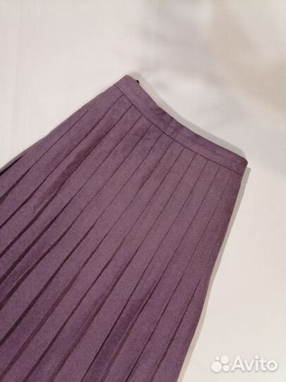 Винтаж Шерстяная юбка в складку Англия миди шерсть