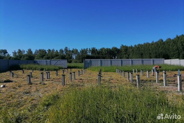 Фундамент на железобетонныех сваях