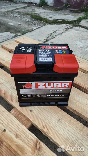 Аккумулятор 50 Ah (440A) Zubr