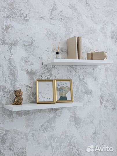 Полка настенная парящая 2 шт