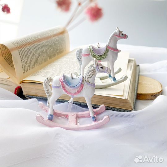 Лошадка качалка ёлочная игрушка