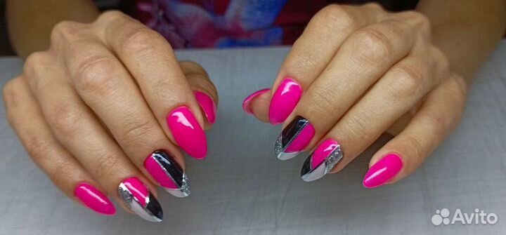 Маникюр, гель-лак, коррекция, наращивание
