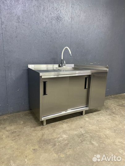 Стол купе с мойкой угловой 130х60