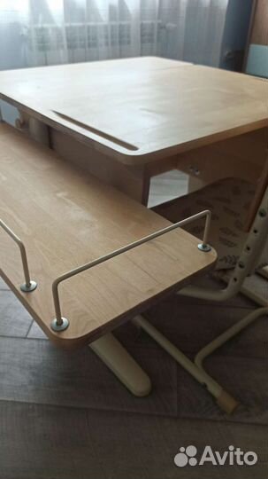 Растущая парта и стул Дэми массив березы