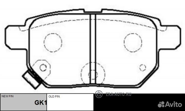 CTR GK1066 Колодки тормозные дисковые задние