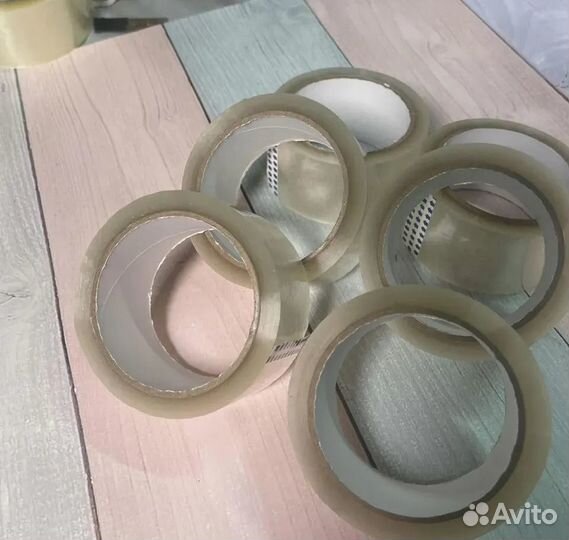 Скотч прозрачный широкий 55 метров 40 мкм