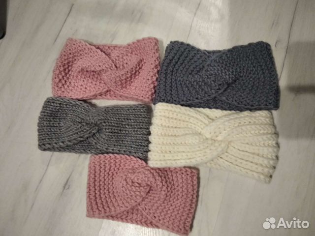 Повязка на голову спицами