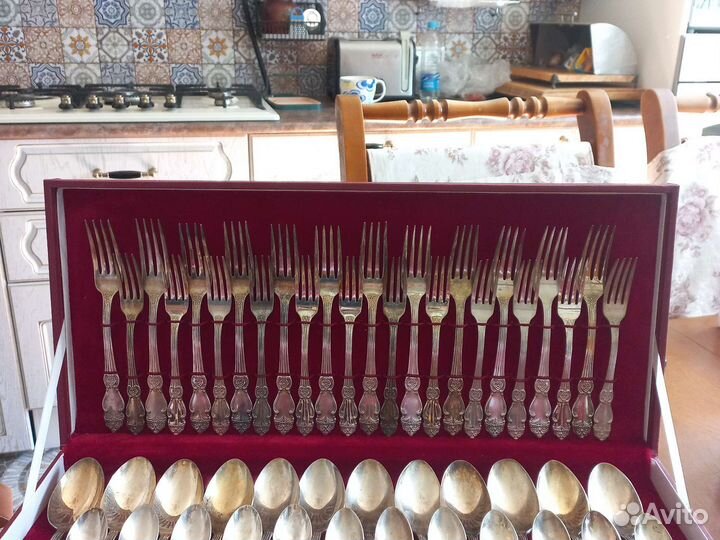 Набор столовых приборов СССР мельхиор