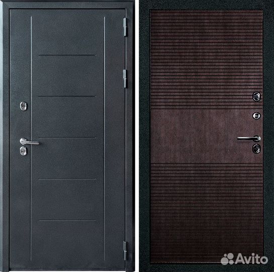 Входная дверь с терморазвывом в дом Термаль Венге