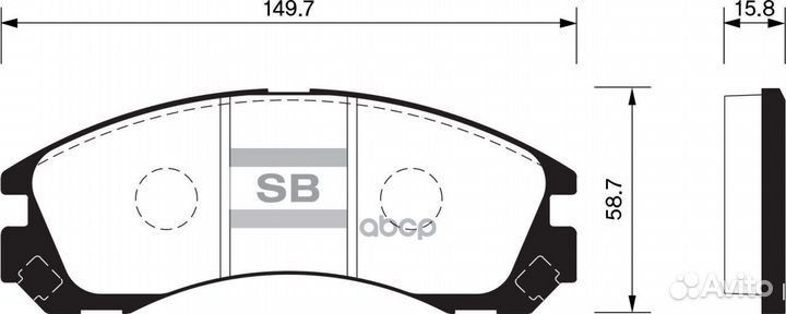 Колодки тормозные mitsubishi outlander 03/paje