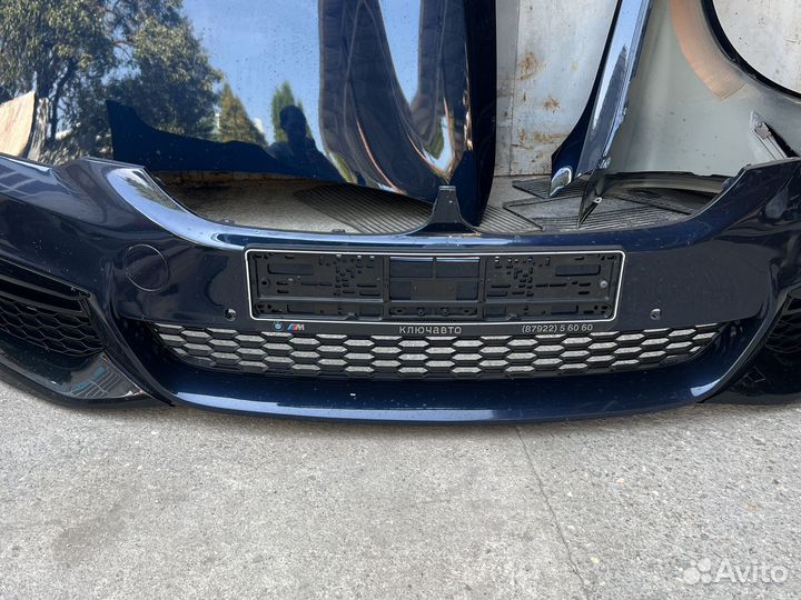 Передний бампер на bmw 5 g30 m пакет