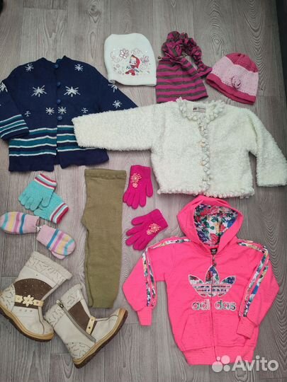 Огромный пакет вещей на девочку