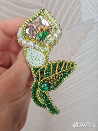Броши из бисера ручная работа