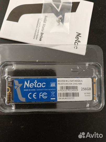 SSD m.2 256gb для ноутбука