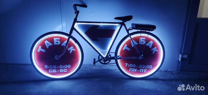 Реклама на велосипед, велосипеды с рекламой