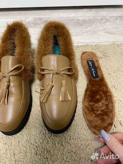 Мокасины зимние из натуральной кожи Lera Nena