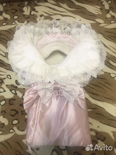 Конверт на выписку для девочки, зима