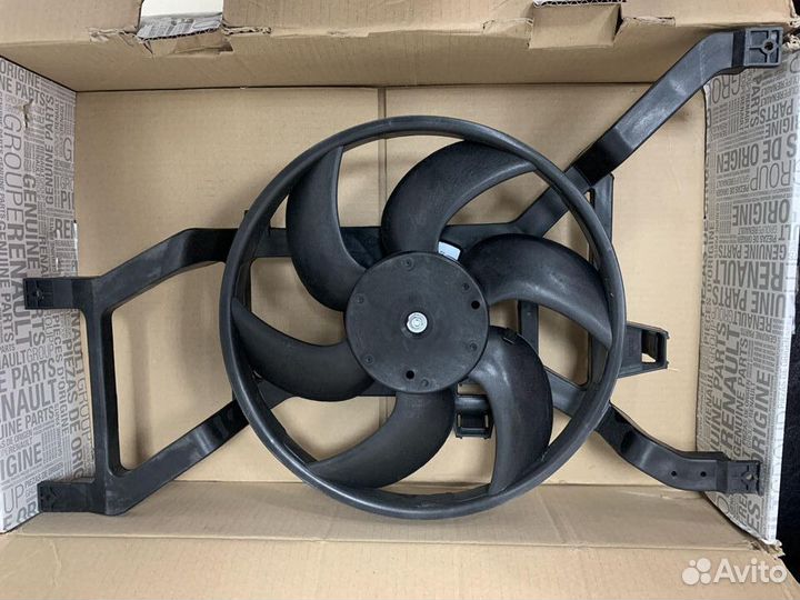 Диффузор в сборе renault logan без кондиционера