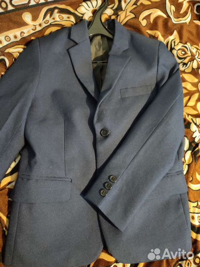 Школьный костюм для мальчика 134 синий