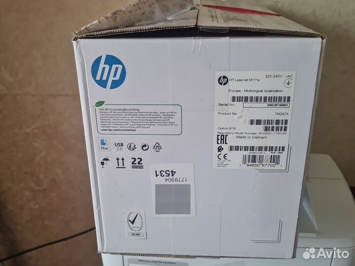 Принтер лазерный hp M111a