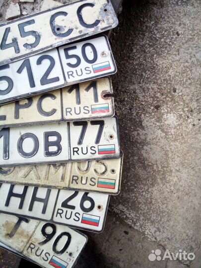 Номерной знак для коллекции. 500р за шт