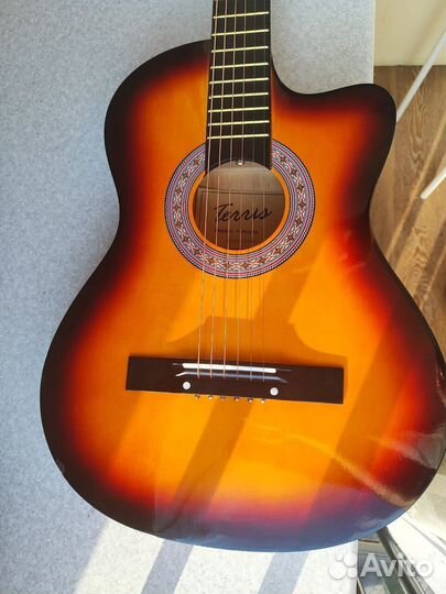 Акустическая фолк гитара Terris TF-3802С SB б/у