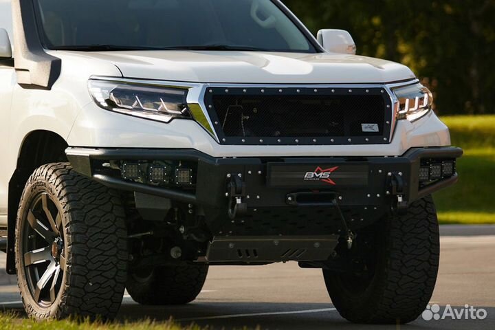 Бампер передний BMS alfa Toyota Prado 150 2018-23