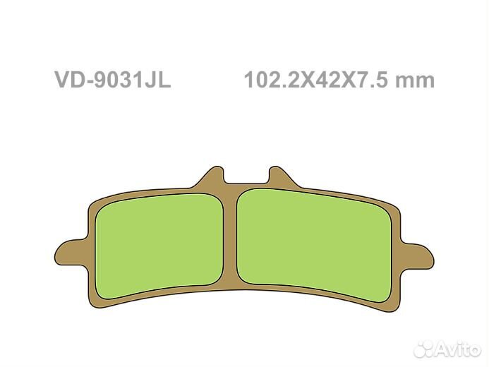 Тормозные колодки vesrah VD9031